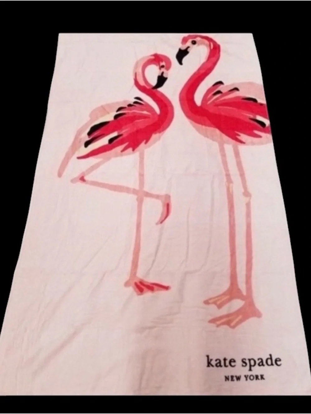 🆕 Kate Spade Flamingo Oversized Beach Towel